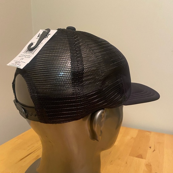 Vans Hat Cap Snap Back Black Pink Trucker Skateboard Skater Mesh Back Mens - Picture 11 of 13